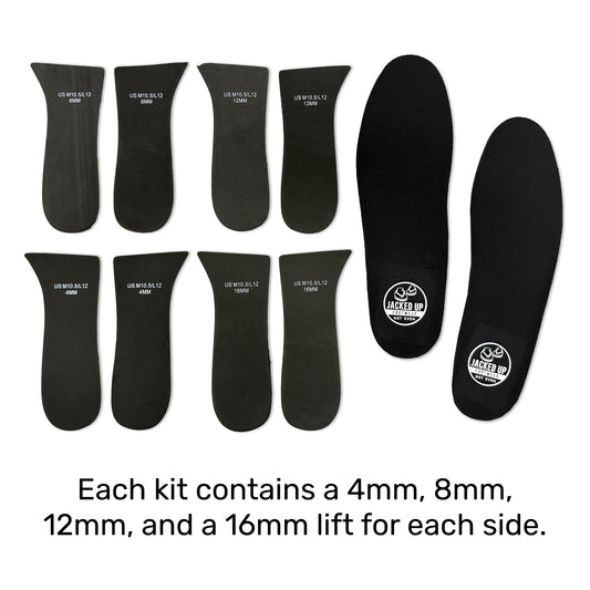 Heel Lift Insoles for Leg Length Discrepancy by Jacked Up Footwear